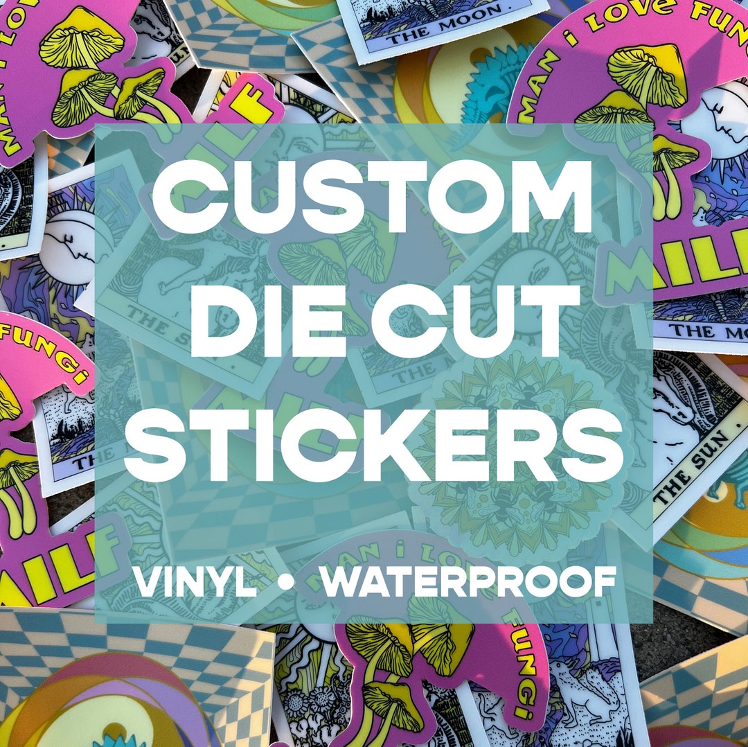 Custom Die Cut Stickers Vinyl Waterproof Holographic - Etsy