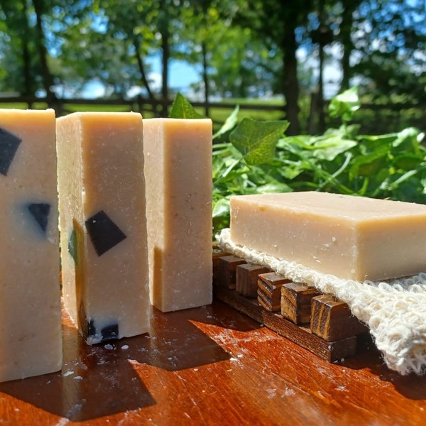 Exfoliating Apothecary Soap Bar / Natural & Handmade / Madi's Dead Sea Mud Scrub