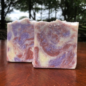 Violet Essence Vegan Bar Soap/ Handmade Soap/ Artisan Soap/ Essential Oil Soap