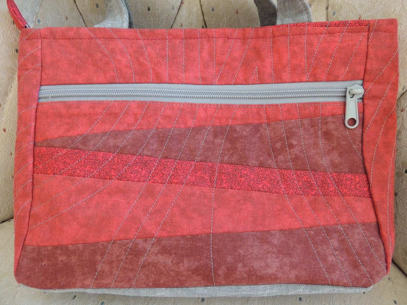 Handmade Quilted Shoulder Bag With Coin Purse Etsy