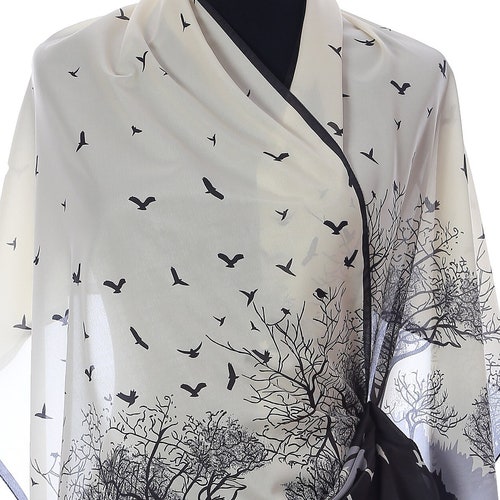Birds Art Scarves Immedite SHIPPING FROM US
