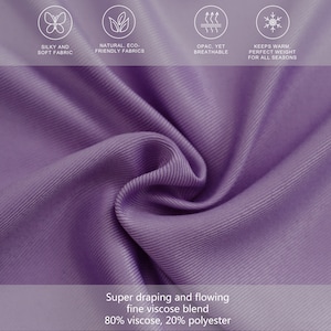 Lilac Purple Scarf Wrap Shawl Pashmina Silky Soft Oversized Wedding ...