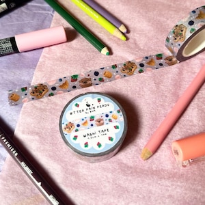 Washi Tape Otter Pain Perdu - Dekoracyjna Taśma Klejąca 1,5 cm x 10m