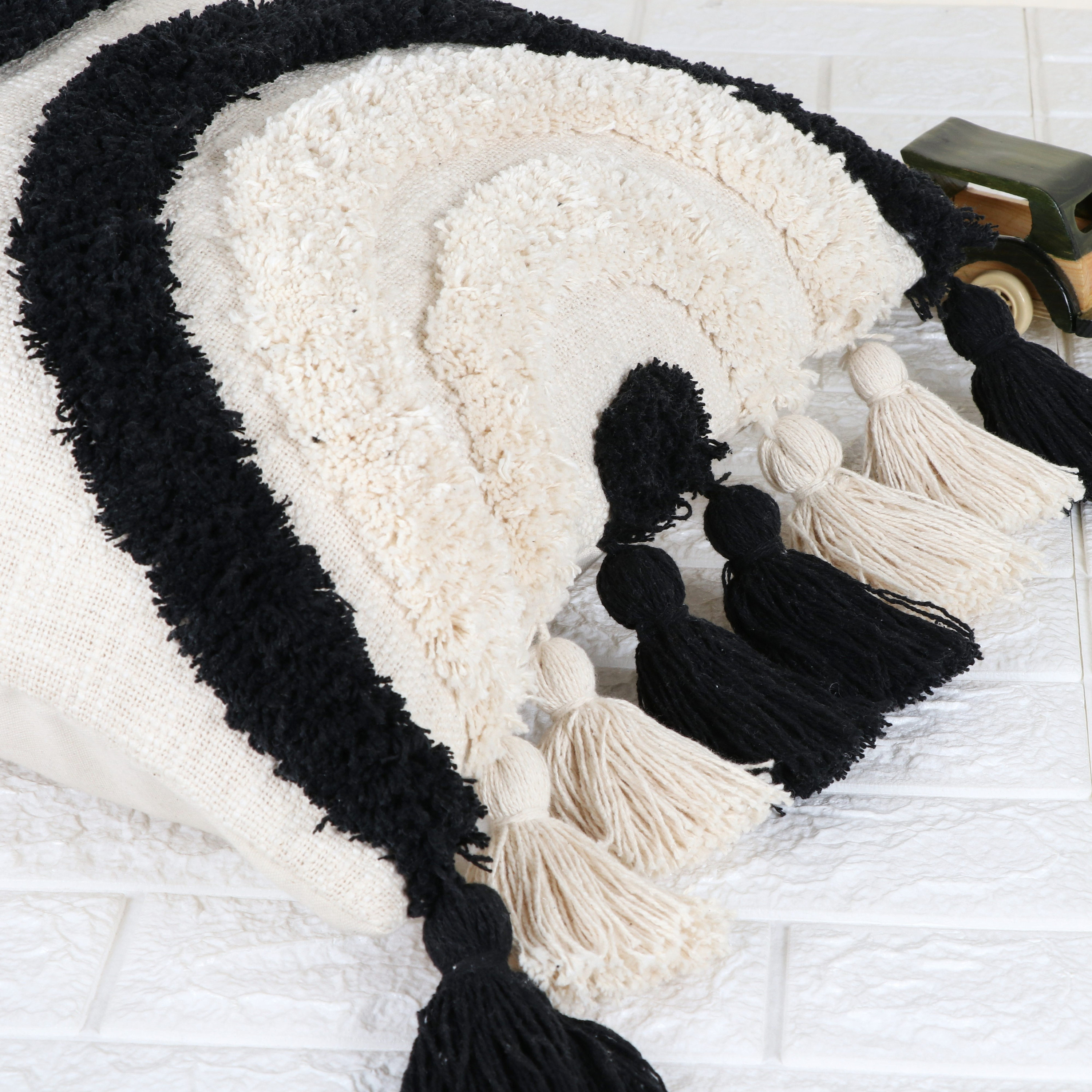 Cushion Cover 50x50 100 Cotton Tufted Textured Pillow Case Etsy