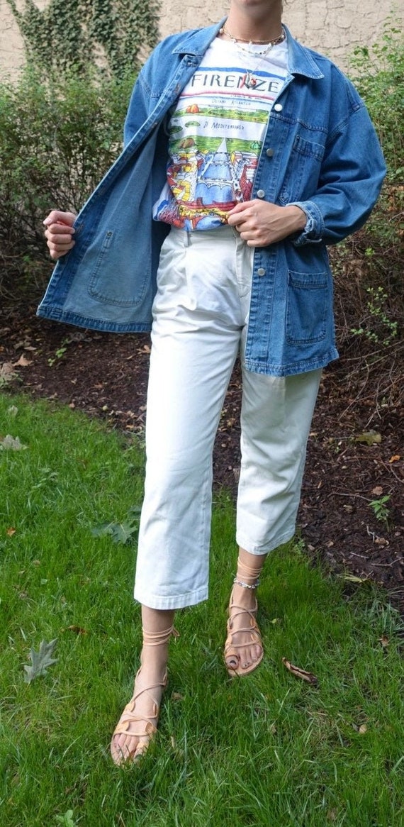 Vintage Denim Chore Coat, Vintage denim jacket, 70