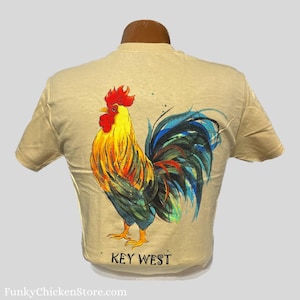 Watercolor Rooster Yellow T-Shirt