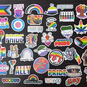 selection of queer / Pride stickers