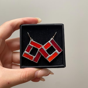 Glass earrings