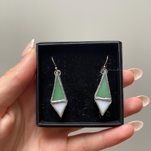 Glass earrings