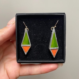 Glass earrings