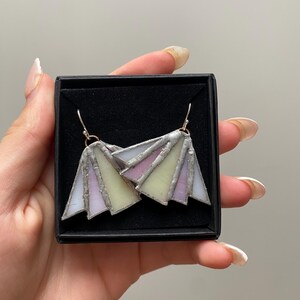 Glass earrings