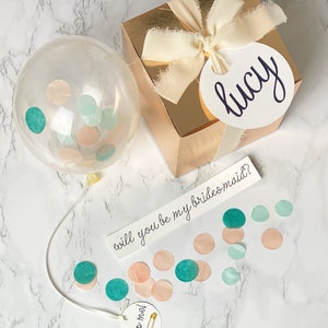 Bridesmaid Proposal Box - Will You Be My Bridesmaid - Bridesmaid Gift - Bridesmaid Box - Bridesmaid Proposal Balloon - Pop Me Balloon