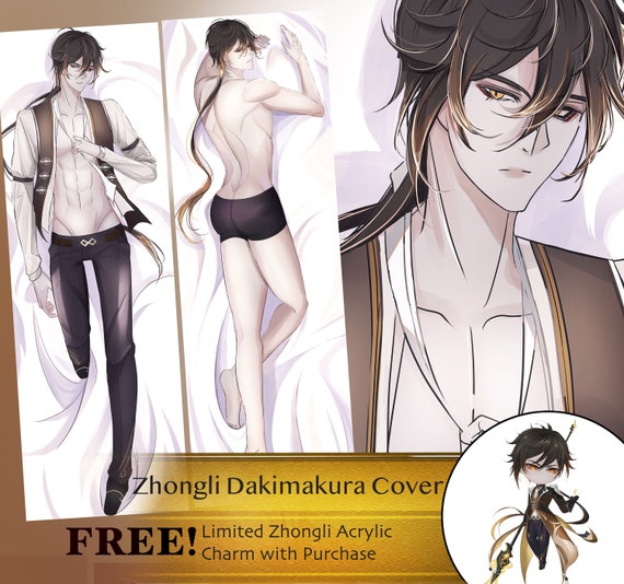 Zhongli Dakimakura Pillow Case Cover genshin Impact body Pillow Cover Etsy