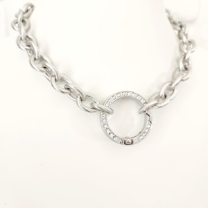 Silver Choker, Chunky Chain Choker, Stainless Steel, Everyday Wear, Y2K, Bohemian Choker, Necklaces for Women