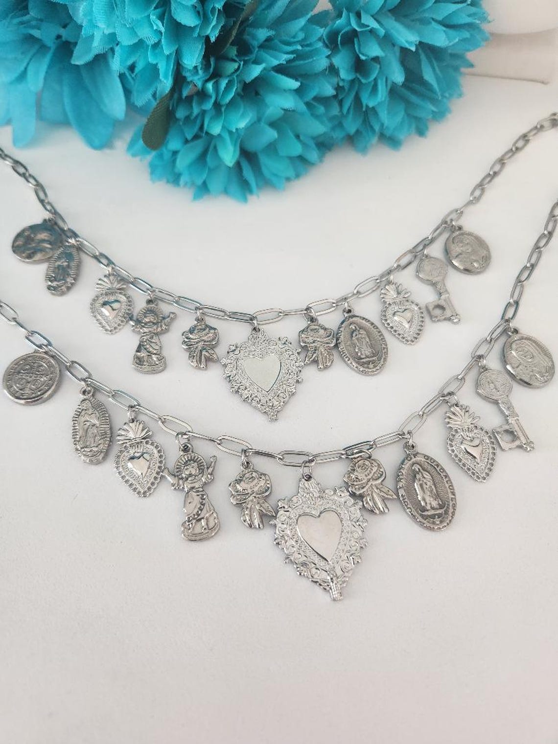 Saints & Saviours* Fancy Initial Pendant Necklace A-Z