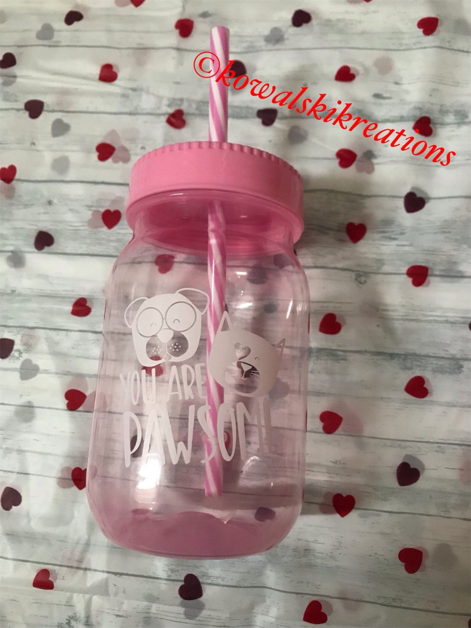 Custom Valentines Day Water Bottles Etsy