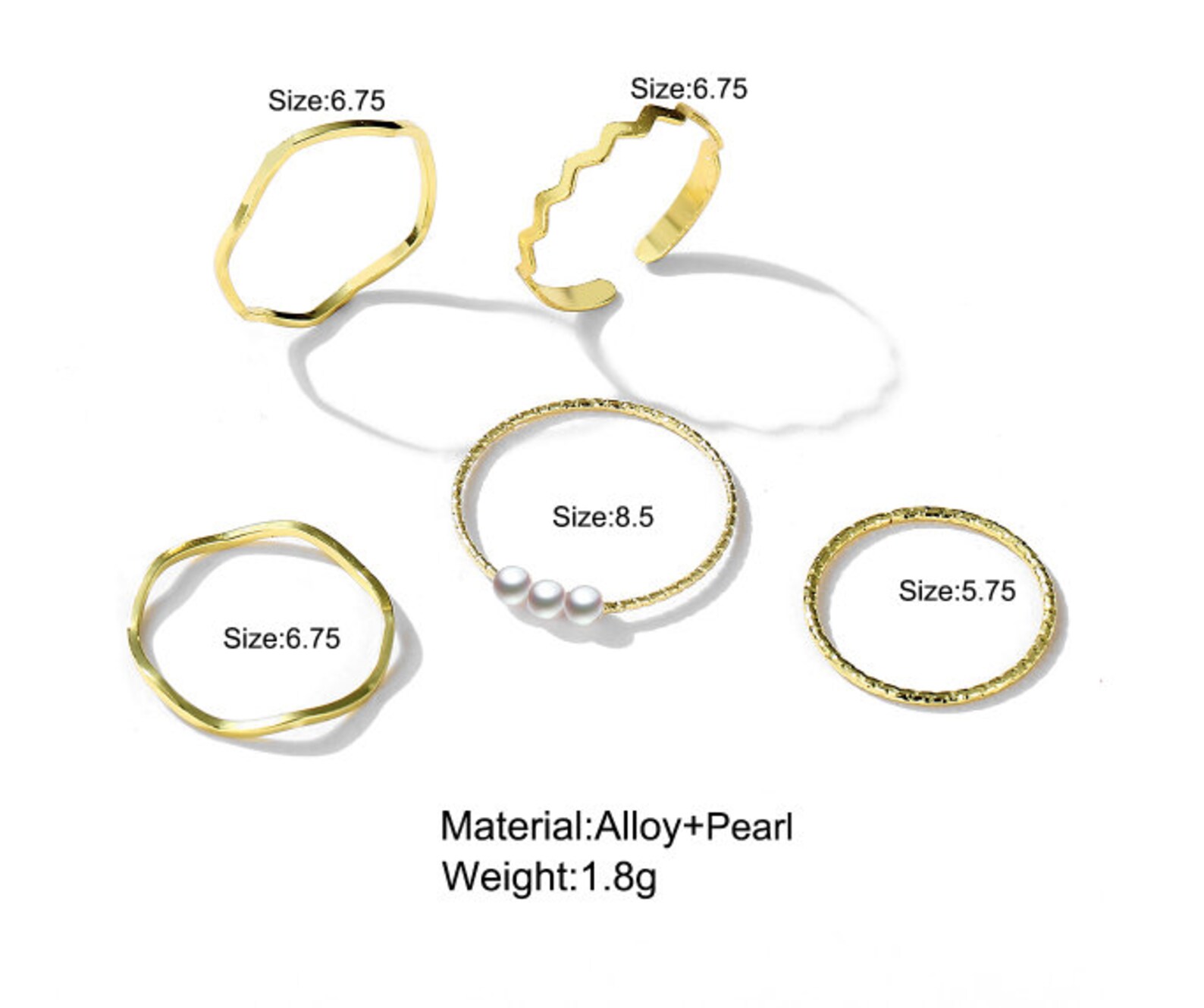 Gold Stacking Rings Boho Stacking Rings 5 Stacking Rings Etsy UK