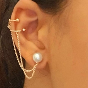 chanel ear cuff earrings no
