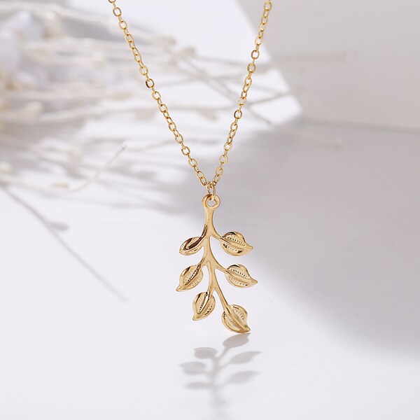 Leaf Necklace - Etsy