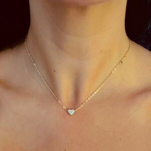 Mini Heart,Tiny Heart Choker Necklace, Tiny Moon Star Choker Necklace, Delicate Heart Necklace – Silver, Boho Heart Choker –Heart Necklace