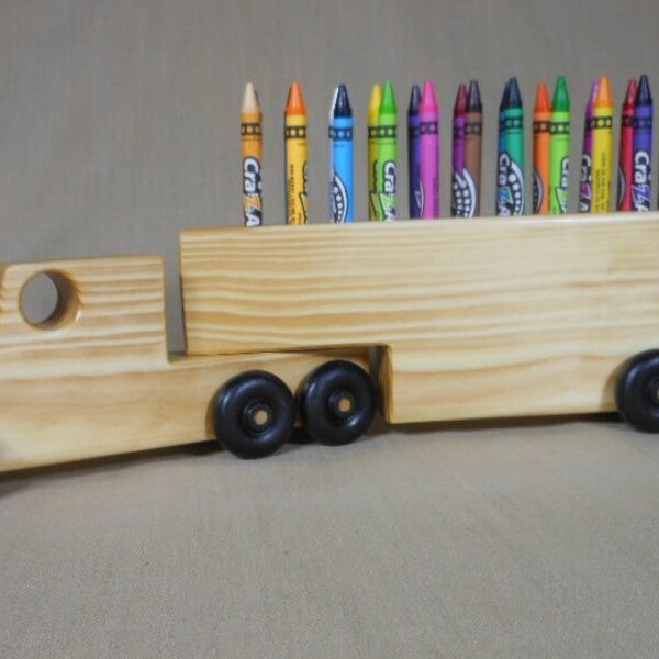 Wood Crayon Holder Etsy