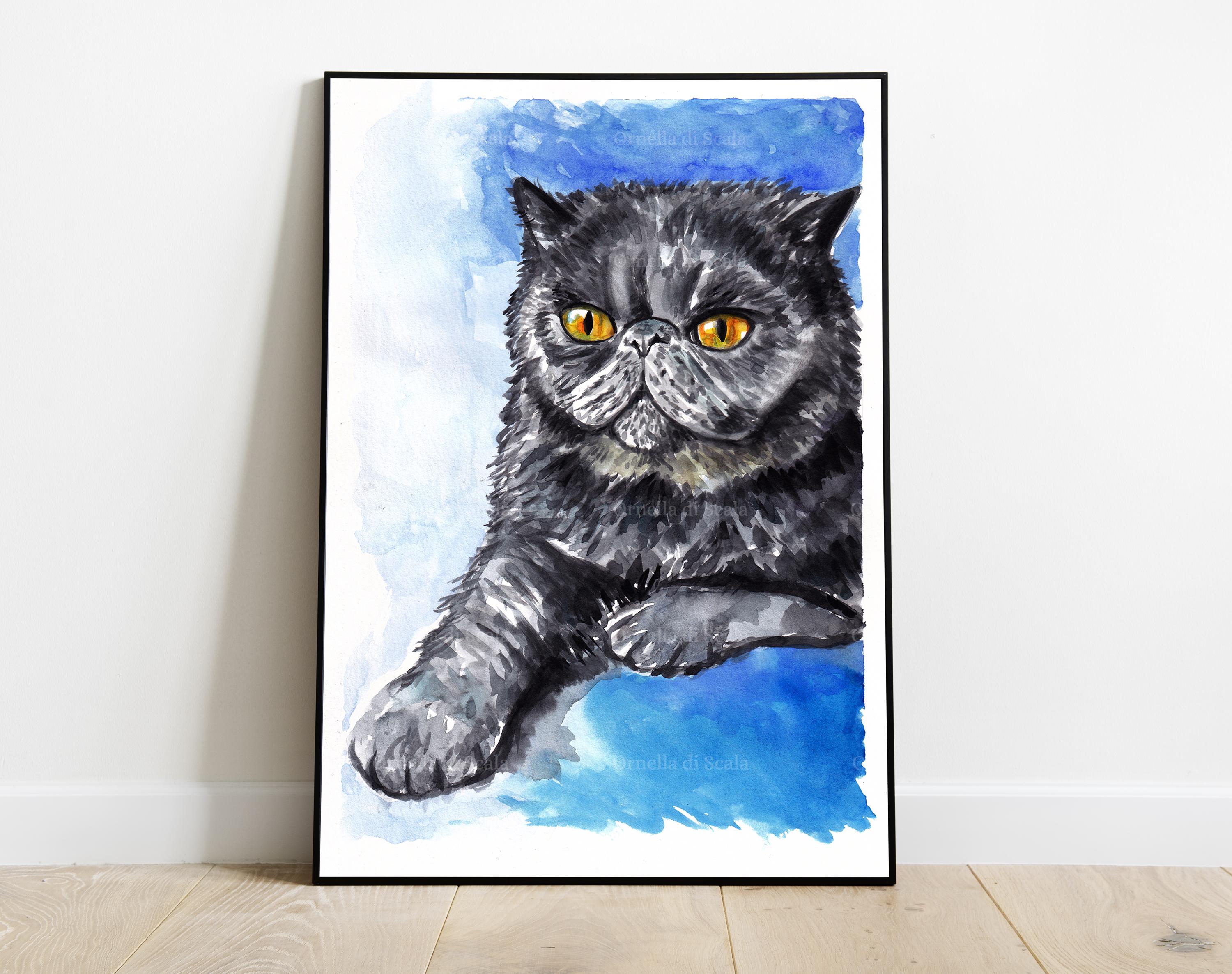 猫のパステル画（サイン入り） 猫のパステル画（サイン入り） 猫のパステル画（サイン入り） 猫の