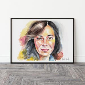 Ritratto personalizzato ad acquerello dipinto a mano