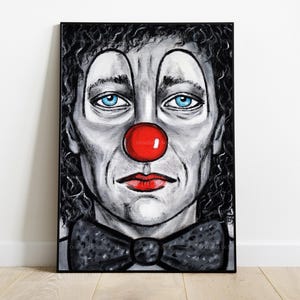 Sad Clown painting acrylic on canvas original artwork