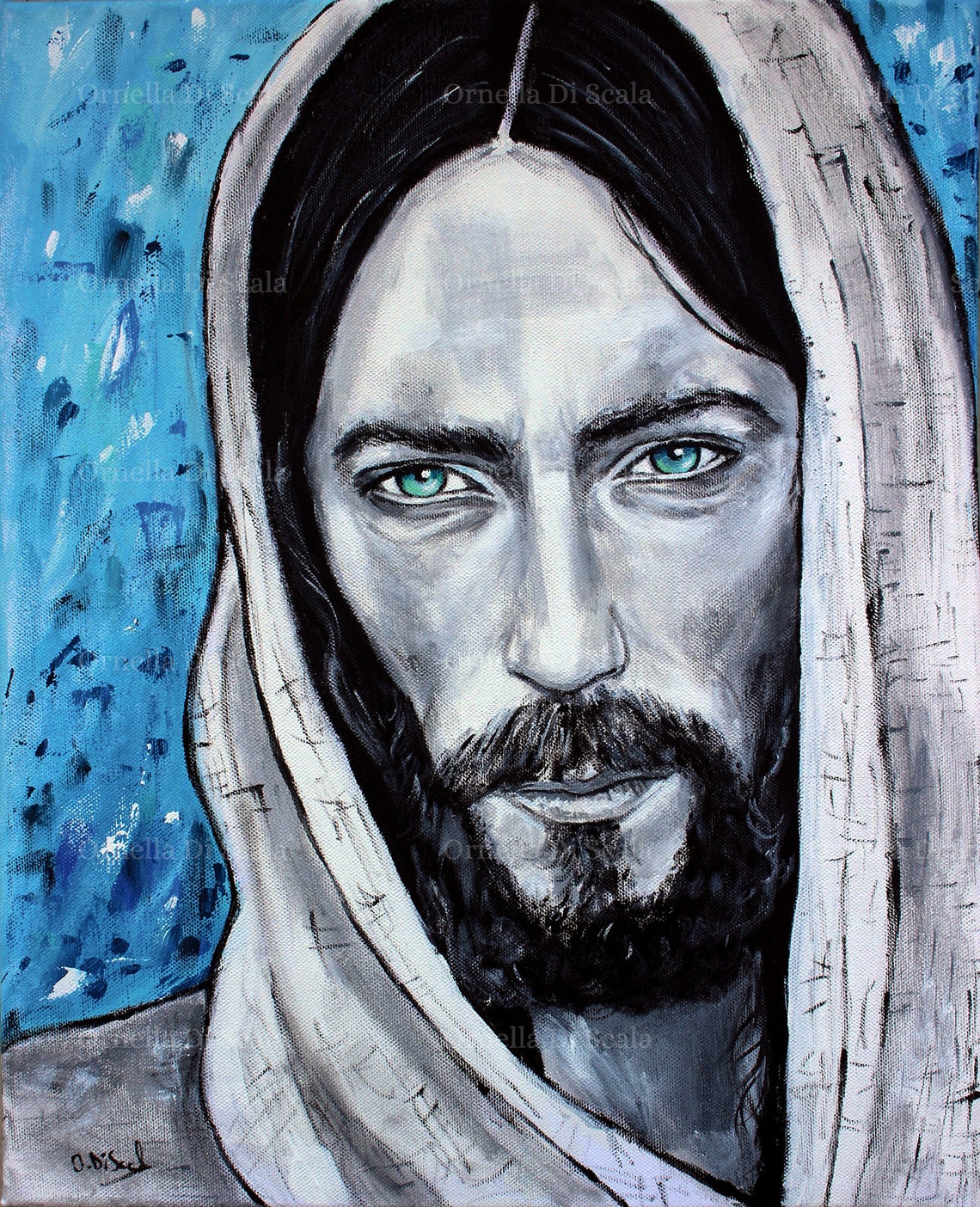 Jesus Christ Painting Acrylic on Canvas Original Artwork - Etsy