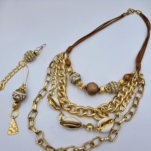 Junk Jewelry Recycled Upcycled Set