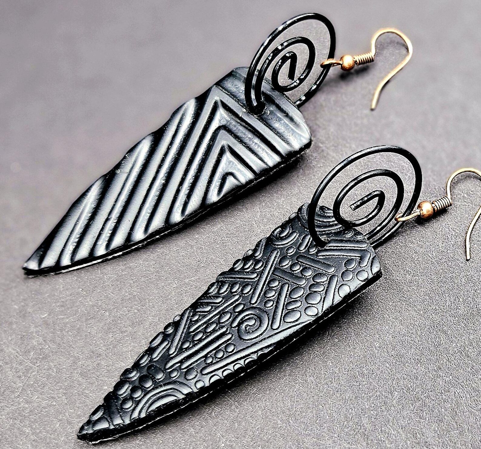 Shadow Work Repurposed Paperclip Earrings - Etsy