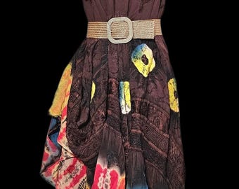 Chocolate Dream Recycled Tye Dye Dress