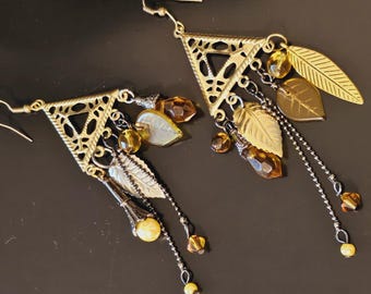 Tribal Triangle Earrings