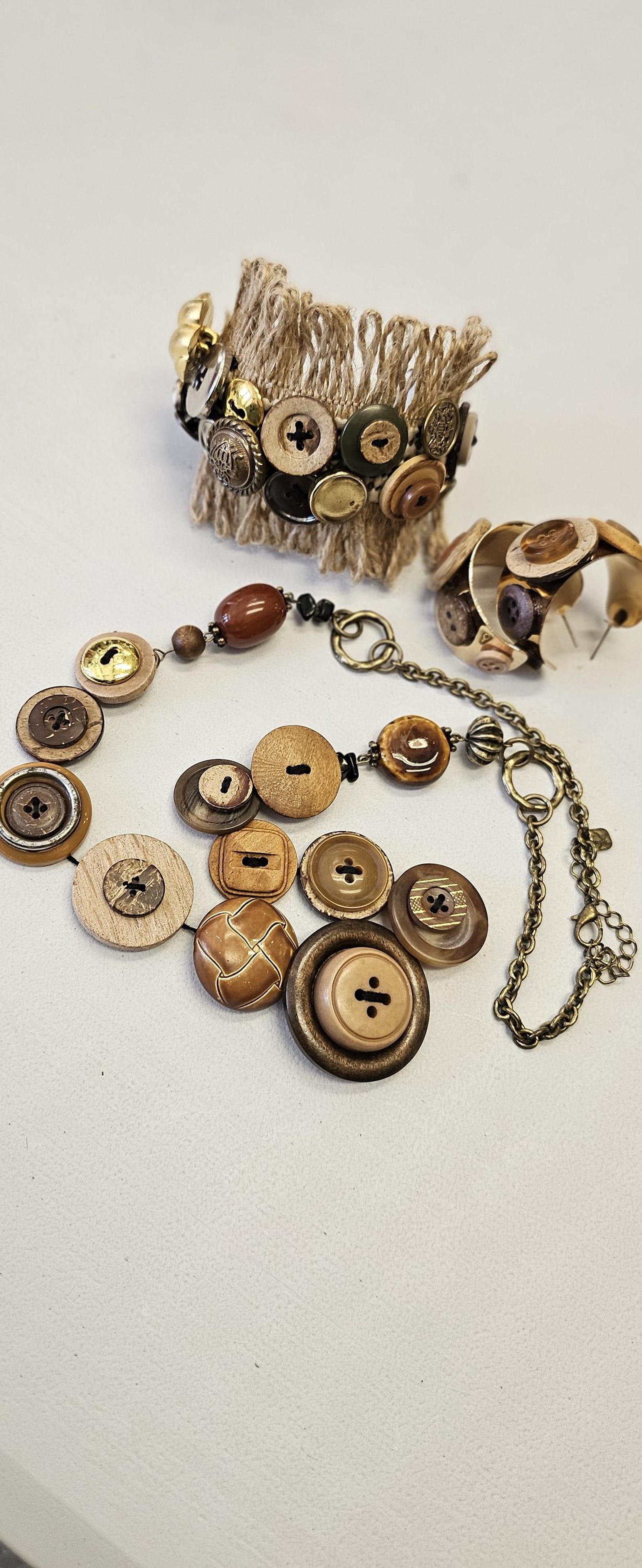 Repurposed Buttons All Buttoned up Repurposed Button Set - Etsy