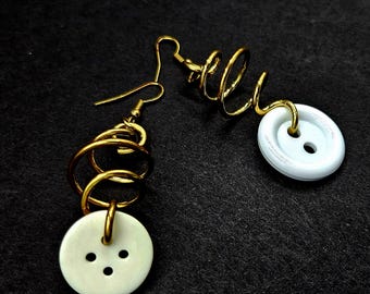 Button Down Earrings