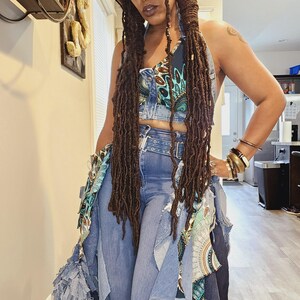 Denim Fringe Detail Crop With 5 Pockets