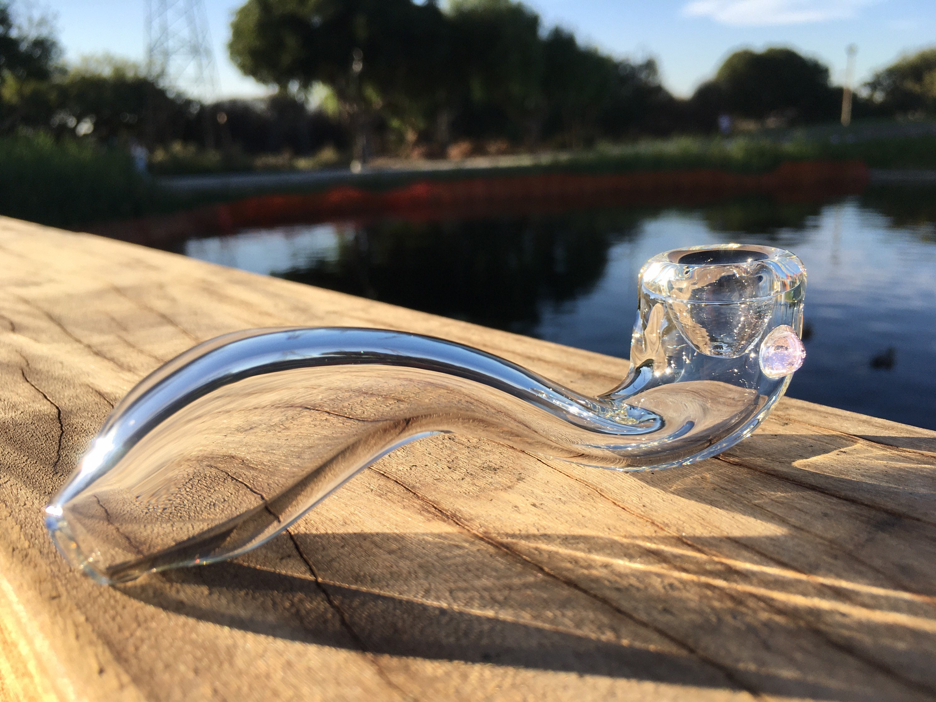 Mini Sherlock Tobacco Smoking Glass Pipe Bowl Thick Glass Hand Etsy