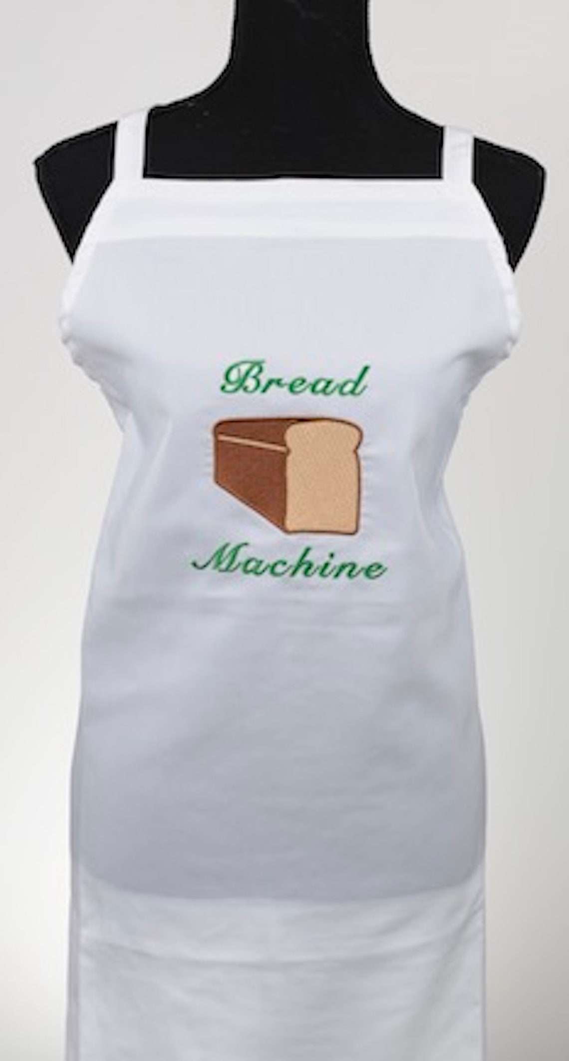 Bread Machine Kitchen Apron Embroidered Bread Baker Gift Etsy
