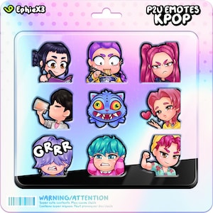 KPop P2U Emote Set -  Twitch, Discord, Kick, YouTube