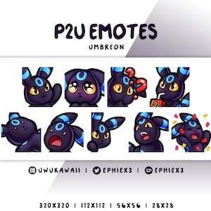 シャイニーブラッキー 9 P2U エモートセット - Twitch、Discord、Kick、YouTube