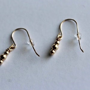 Gold Beaded Earrings | Gold Filled Earrings | Drop Earrings | 14k Gold Filled | Waterproof Gold Earrings