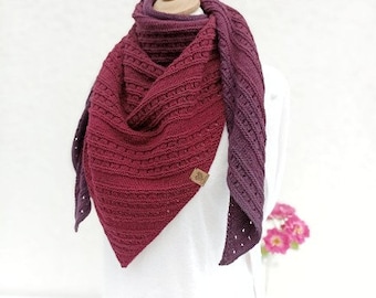 Knitting pattern for the triangular shawl "Primera" (only in German)