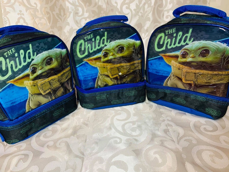 Personalized Baby Yoda Lunch Bag The Mandalorian The child Etsy