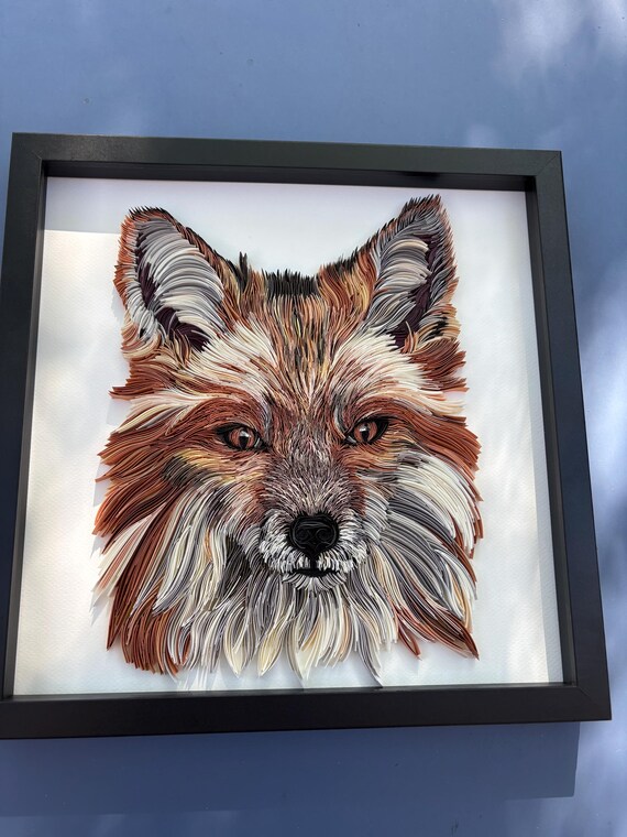 キツネのペーパークイリングアート 【公式通販】