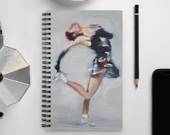 Spiral Notebook | Figure Skating Haircutter Spin | Sasha Trusova Ice Skate Journal Diary