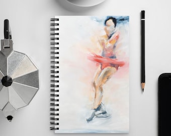 Spiral Art Notebook | Pink Axel Jump Journal | Figure Skating Diary | Chiba Mone 千葉 百音 2024 - 2025