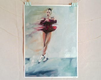 "Prayer" Amber Glenn Inspired Oil Painting on Oil Paper