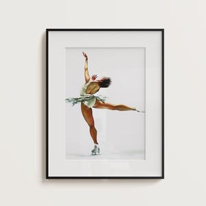 Figure Skating Art Print | Alysa Liu Inspired Ice Skating Spin Wall Art | Promise Collection No2