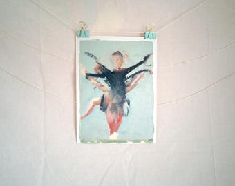 "Abstract Nicole" Nicole Schott Inspired Oil Painting on Canvas Paper