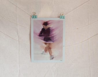 Anna Shcherbakova Inspired Oil Painting on Canvas Paper